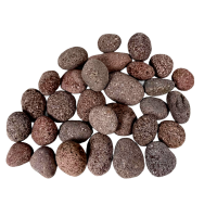 Crater Pebbles braun 20–30 mm | 2 kg Netz Hardscape-Steine für Aquascaping