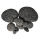 Crater Pebbles grau 30–120 mm | 2 kg Netz-Mix Hardscape-Steine für Aquascaping