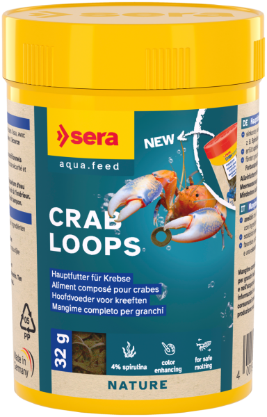 sera Crab Loops 100 ml | Sinkendes Hauptfutter für Krebse