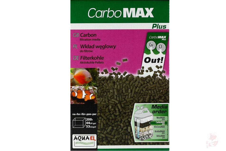 Aquael CarboMax Plus Filterkohle, 1 l