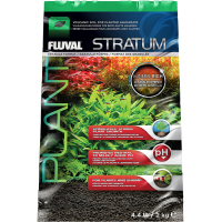 Fluval Stratum Substrat für Pflanzen- und Garnelenaquarien, 2 kg