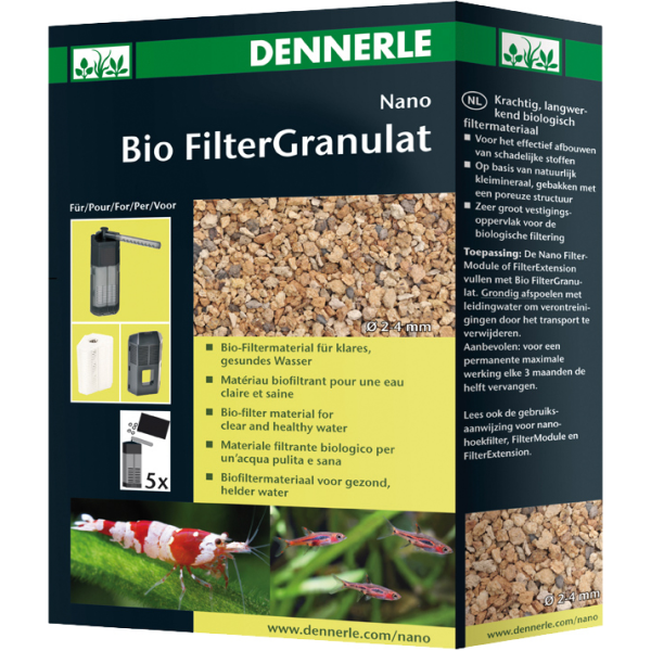 Dennerle Nano Bio Filtergranulat - Langzeit-Filtermaterial, 300ml