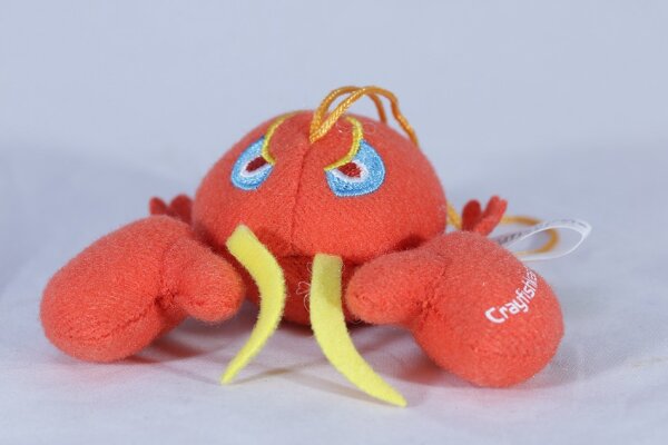Krebspüppchen / Crayfish Doll rot - Schlüsselanhänger