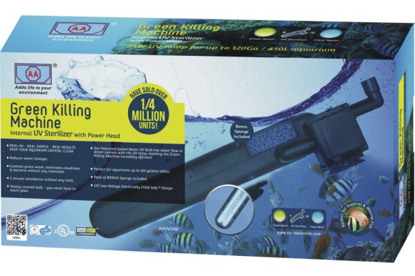 AA UVC-Wasserklärer für Aquarien, 24W (Green Killing Machine)