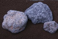 Crater Pebbles - Schwarze Lava getrommelt, 1 kg