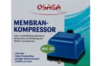 OSAGA (Hailea) Membrankompressor MK-30 1800l/h, 25W