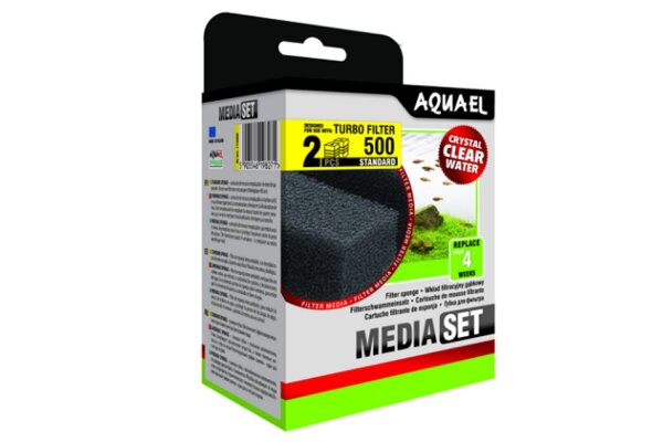 Aquael Media-Set Filterschwamm Circulator / Turbo 500 (2 Schwämme)