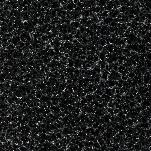 Filtermatte schwarz, 50 x 50 x 2 cm, 10 bis 60 ppi