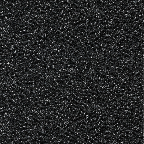 Filtermatte schwarz, 100 x 50 x 2 cm, 45 ppi (Babygarnelen sicher)