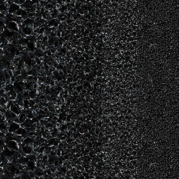 Filtermatte schwarz, 100 x 50 x 3 cm, 10 bis 60 ppi