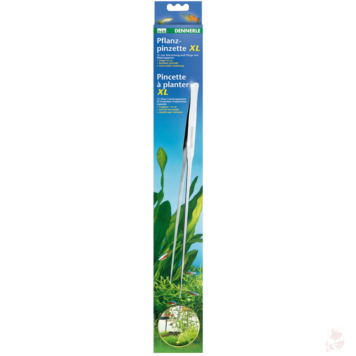 Gerade Pinzette 45 Cm Aus Edelstahl – Futterpinzette Für Tierhaltung & Hobby