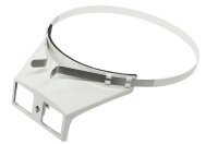Kopfbandlupe weiß - Weißglasoptik (Linsen...