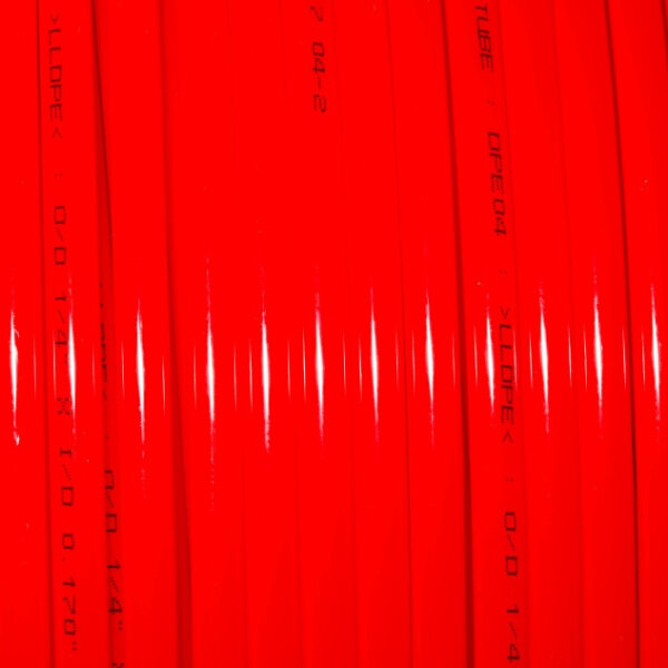 Polyethylen Schlauch rot 1/4" für Osmoseanlage, 1 Meter