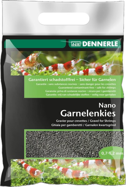 Dennerle Nano Garnelenkies - Sulawesi Schwarz, 2 kg