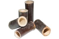 Bambus Garnelenröhre, beidseitig offen, braun, 6 - 10 cm