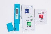 Digitaler Präzisions pH Meter + 1x Eichlösungset