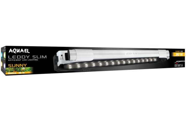 Aquael Leddy Slim Sunny 36W, Aufsetzlampe (EEK: A++) für 100 - 120 cm breite Aquarien - Abverkauf