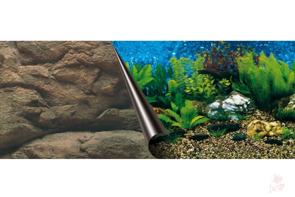 Aquarium Rückwandfolie Sea & Rock, 120 x 50 cm