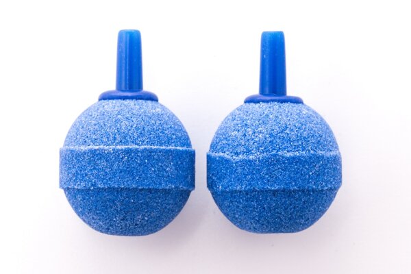 Ausströmer rund, blau - gepresst Ø 23-25 mm - Blister 2 Stück