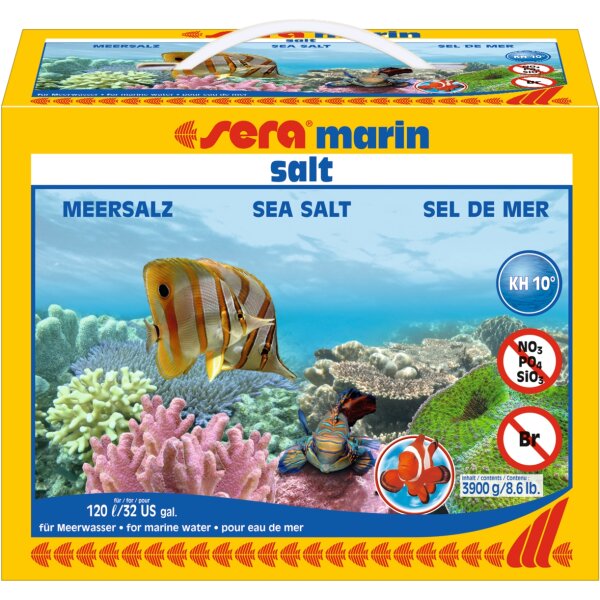 sera marin salt (Meersalz) - Für 120 Liter, 3900g