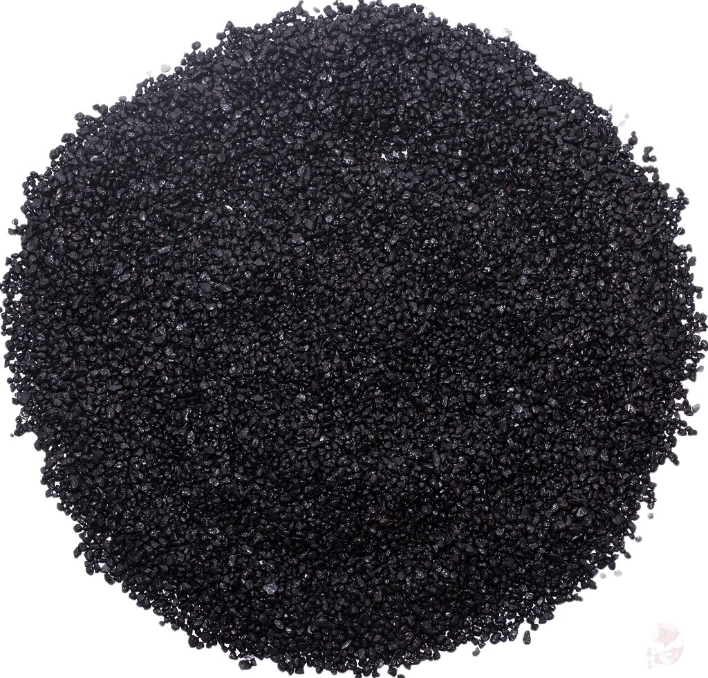 Farbkies schwarz 1,0 - 2,2 mm - 25 kg