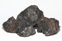 Schwarze Lava, 1 kg - Größe ca. 8 - 15 cm